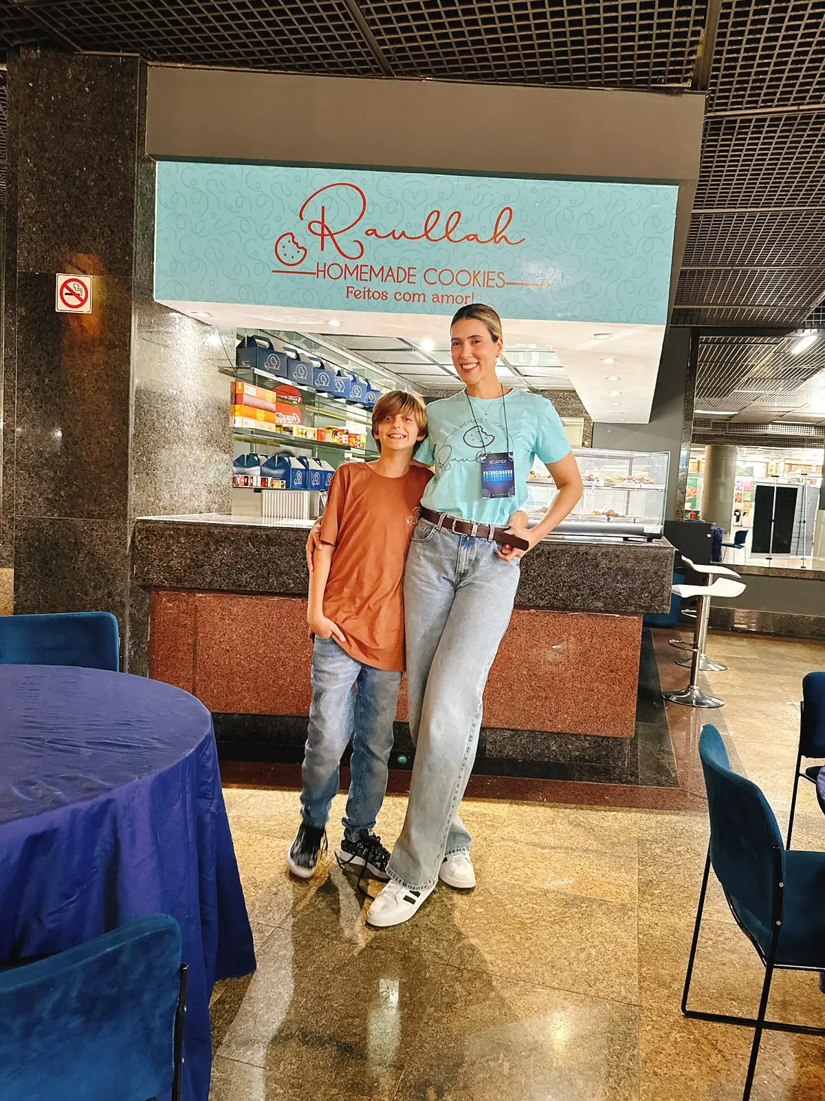 Momento da Raullah Cookies em evento da cidade