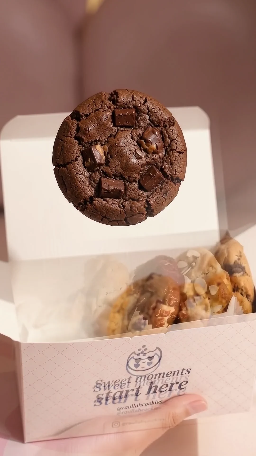 Cookie da Raullah no comercial vertical